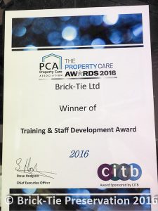 PCA winners BT Preservation 2016